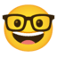 Эмодзи 🤓 Google