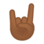 Эмодзи 🤘🏾 Google