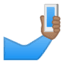 Эмодзи 🤳🏽 Google