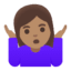 Эмодзи 🤷🏽‍♀️ Google