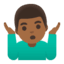 Эмодзи 🤷🏾‍♂️ Google