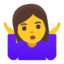 Эмодзи 🤷‍♀️ Google