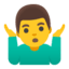 Эмодзи 🤷‍♂️ Google