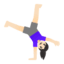 Эмодзи 🤸🏻‍♀️ Google