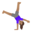 Эмодзи 🤸🏽‍♀️ Google