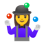 Эмодзи 🤹‍♀️ Google
