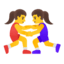 Эмодзи 🤼‍♀️ Google