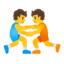 Эмодзи 🤼 Google