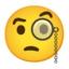 Эмодзи 🧐 Google