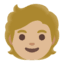 Эмодзи 🧑🏼 Google