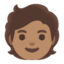 Эмодзи 🧑🏽 Google