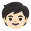 Эмодзи 🧒🏻 Google
