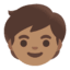 Эмодзи 🧒🏽 Google