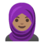 Эмодзи 🧕🏽 Google