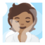 Эмодзи 🧖🏽 Google