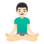 Эмодзи 🧘🏻‍♂️ Google