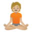 Эмодзи 🧘🏼 Google