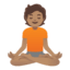 Эмодзи 🧘🏽 Google