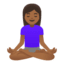 Эмодзи 🧘🏾‍♀️ Google
