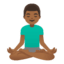 Эмодзи 🧘🏾‍♂️ Google