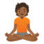 Эмодзи 🧘🏾 Google