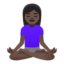 Эмодзи 🧘🏿‍♀️ Google