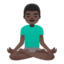 Эмодзи 🧘🏿‍♂️ Google