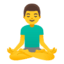 Эмодзи 🧘‍♂️ Google
