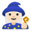 Эмодзи 🧙🏻‍♀️ Google