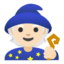 Эмодзи 🧙🏻 Google