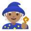 Эмодзи 🧙🏽 Google