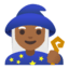 Эмодзи 🧙🏾‍♀️ Google