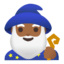 Эмодзи 🧙🏾‍♂️ Google