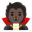 Эмодзи 🧛🏿 Google