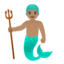 Эмодзи 🧜🏽‍♂️ Google