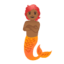 Эмодзи 🧜🏾 Google