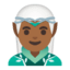 Эмодзи 🧝🏾‍♂️ Google