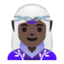 Эмодзи 🧝🏿‍♀️ Google
