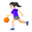 Эмодзи ⛹🏻‍♀️ Google