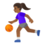 Эмодзи ⛹🏾‍♀️ Google