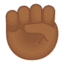 Эмодзи ✊🏾 Google