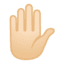 Эмодзи ✋🏻 Google