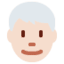 Эмодзи 👨🏻‍🦳 Twitter.com