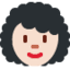 Эмодзи 👩🏻‍🦱 Twitter.com