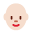 Эмодзи 👩🏻‍🦲 Twitter.com