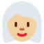 Эмодзи 👩🏼‍🦳 Twitter.com