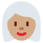 Эмодзи 👩🏽‍🦳 Twitter.com