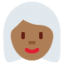 Эмодзи 👩🏾‍🦳 Twitter.com