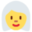 Эмодзи 👩‍🦳 Twitter.com