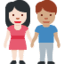 Эмодзи 👩🏻‍🤝‍👨🏽 Twitter.com